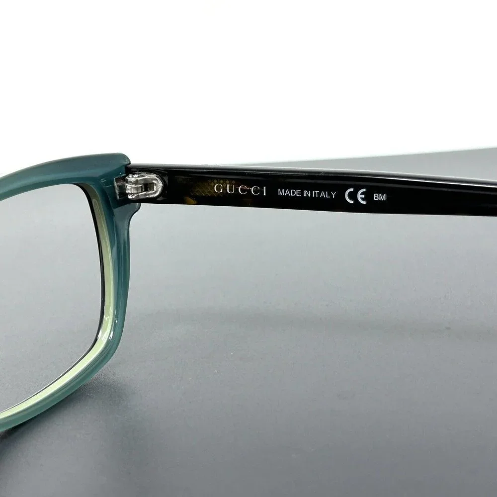 Gucci Eyeglasses GG 3562 LA2 Havana on Green Cat Eye Frame Italy 53[]14 140 - Picture 6 of 13